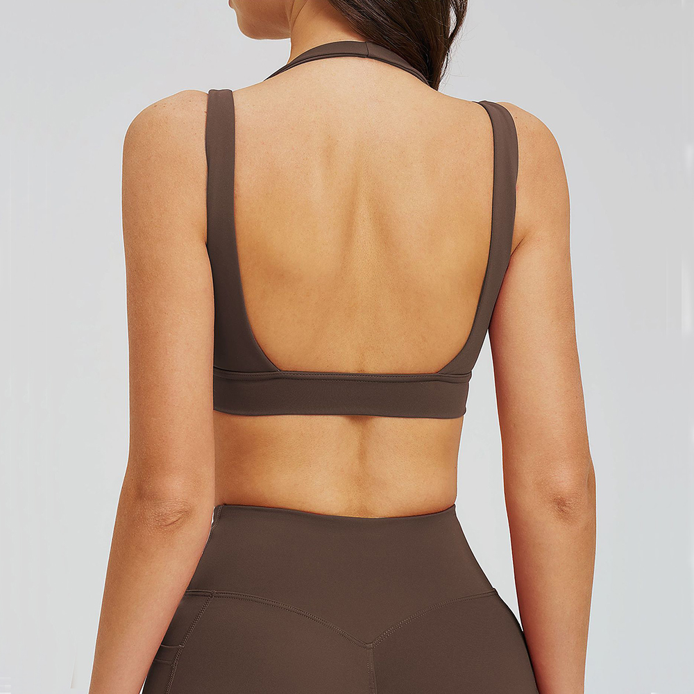 Yoga Fitness Logo - ワークアウトウェア 女性用ジムトップ 通気性スポーツブラ フィットネス トレーニング ショルダーストラップ