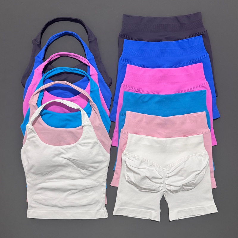 Yoga Fitness Kit - 2ピース ヒステロ スポーツセット レディース ネックホルター 耐衝撃