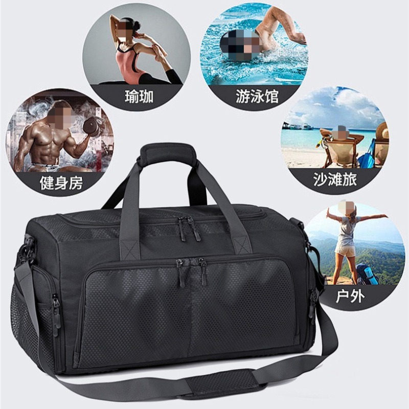 Yoga Fitness & Nutrition Llp - ウェットとドライの分離機能付きフィットネスバッグ、ヨガスポーツ用大容量トラベルフィットネスバッグ