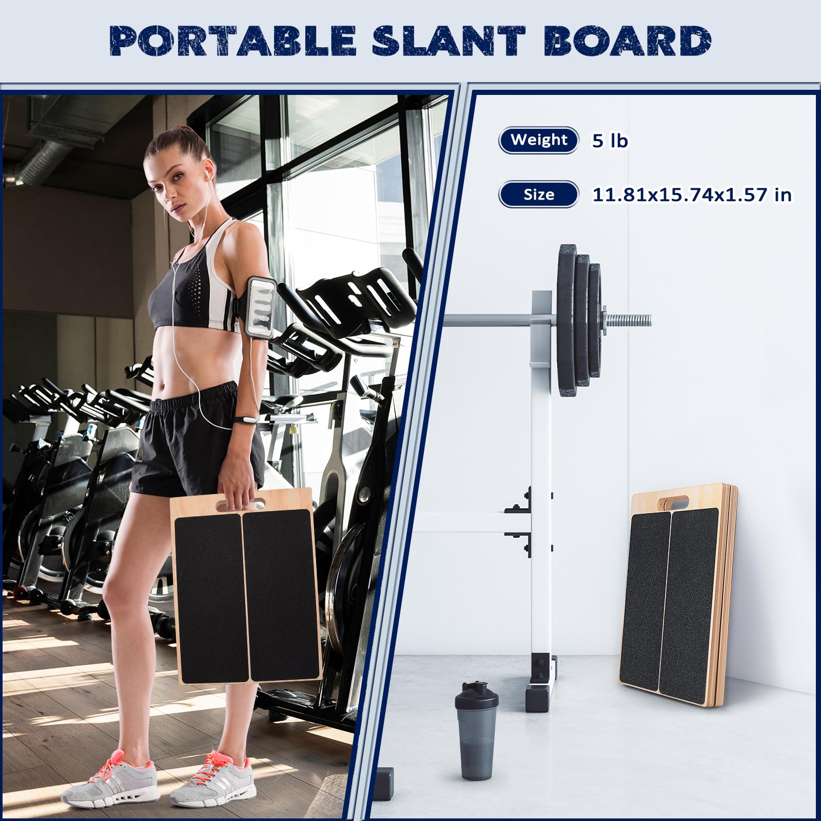 2 in 1木製バランスボード＆ふくらはぎストレッチボード、 - Balance Board Fitness のレビューと価格