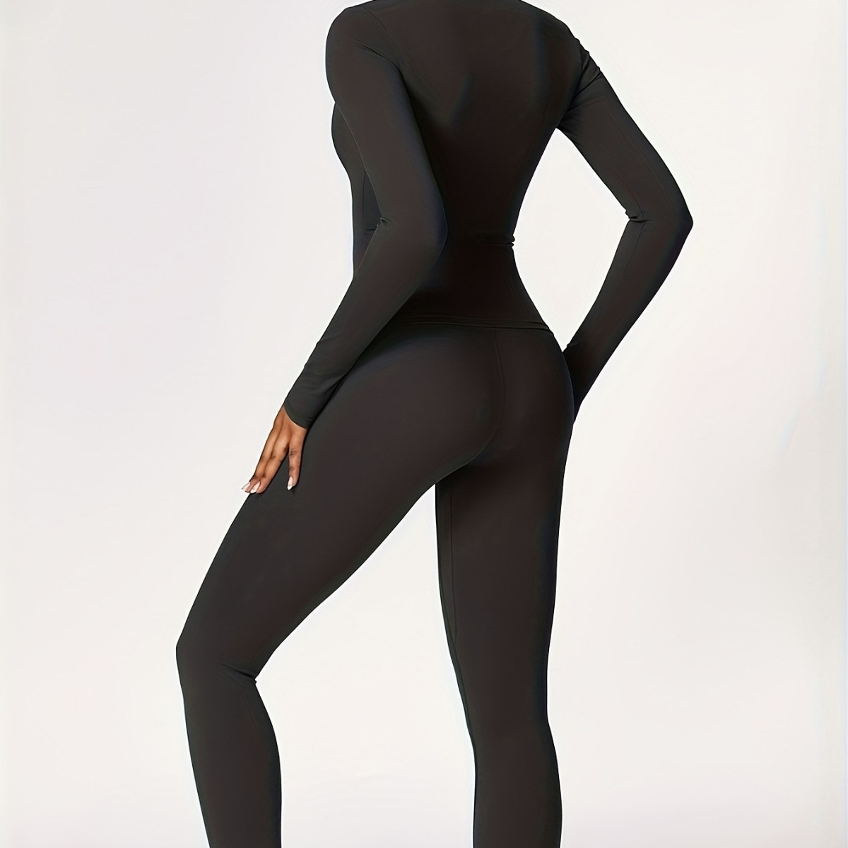 タイトフィットヨガスーツスリム長袖アウトドアランニングスポー - Yoga & Fitness With Faye The Well Being Studio Abbots Langley のレビューと価格