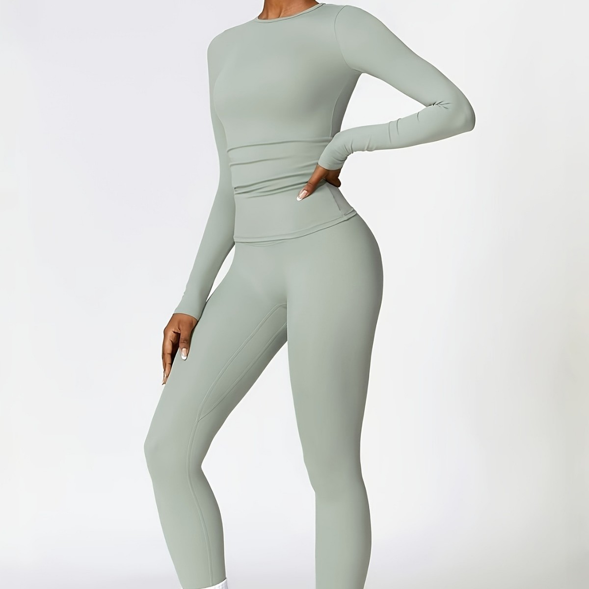 タイトフィットヨガスーツスリム長袖アウトドアランニングスポー - Yoga & Fitness With Faye The Well Being Studio Abbots Langley のレビューと価格