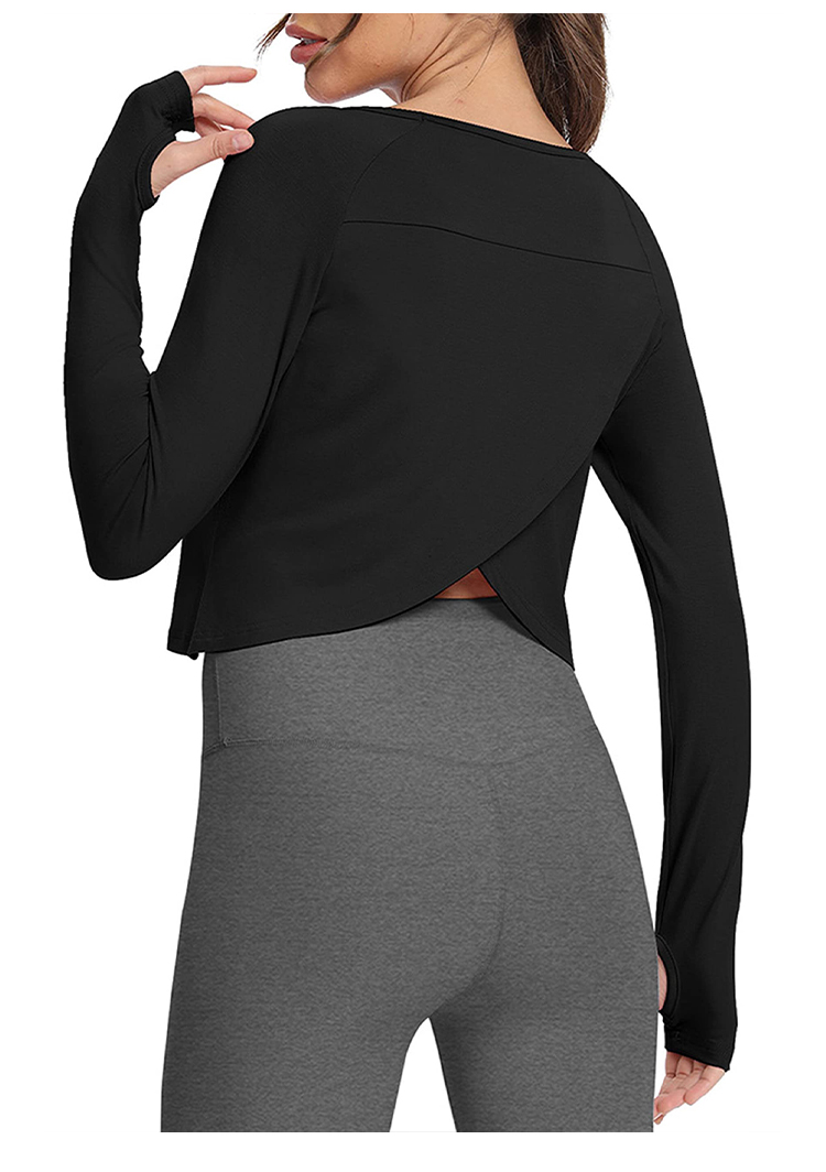 女性用長袖ヨガベスト速乾性通気性スポーツトップ O ネックス - Yoga & Fitness With Faye The Well Being Studio Abbots Langley のレビューと価格