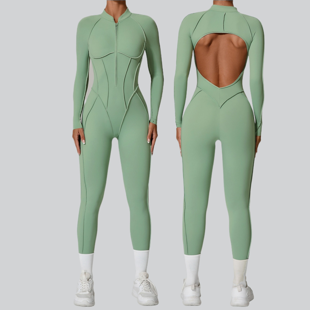 女性用トラックスーツジムワークアウトスポーツ服衣装ジッパージ - Yoga Fitness Kit のレビューと価格