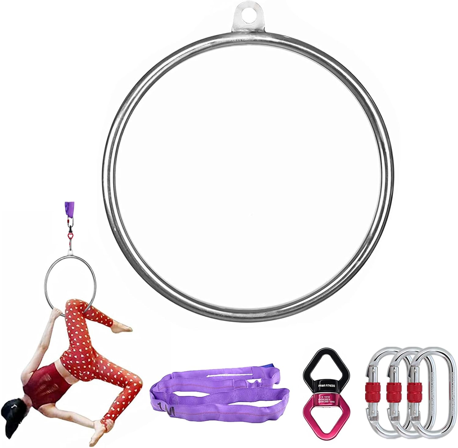 ミニステンレス鋼フープ,ライラキット,空中設備,空中ヨガ,ホ - Yoga Fitness Kit のレビューと価格
