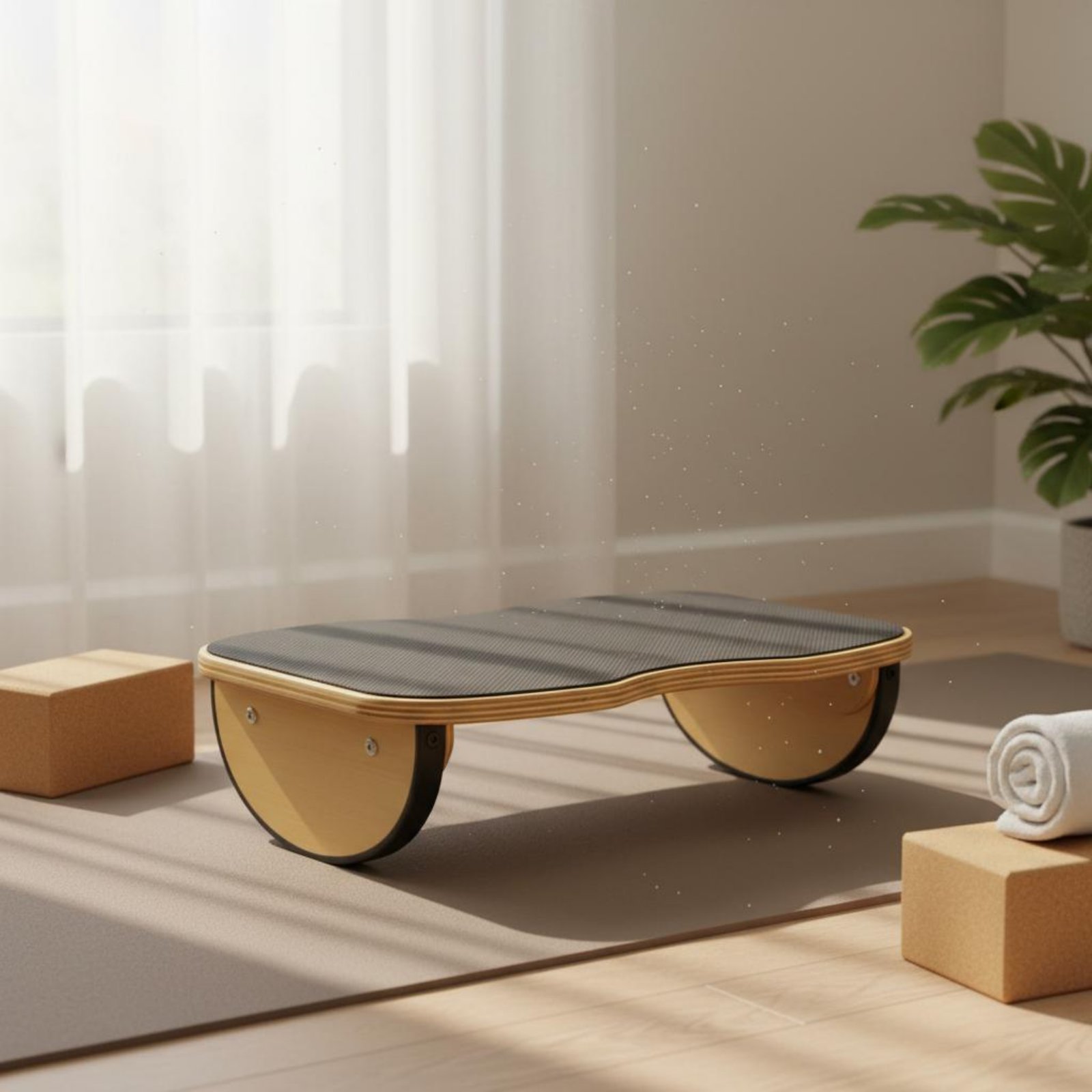 木製バランスボード ロッキングモード バランストレーニング  - Balance Board Fitness のレビューと価格
