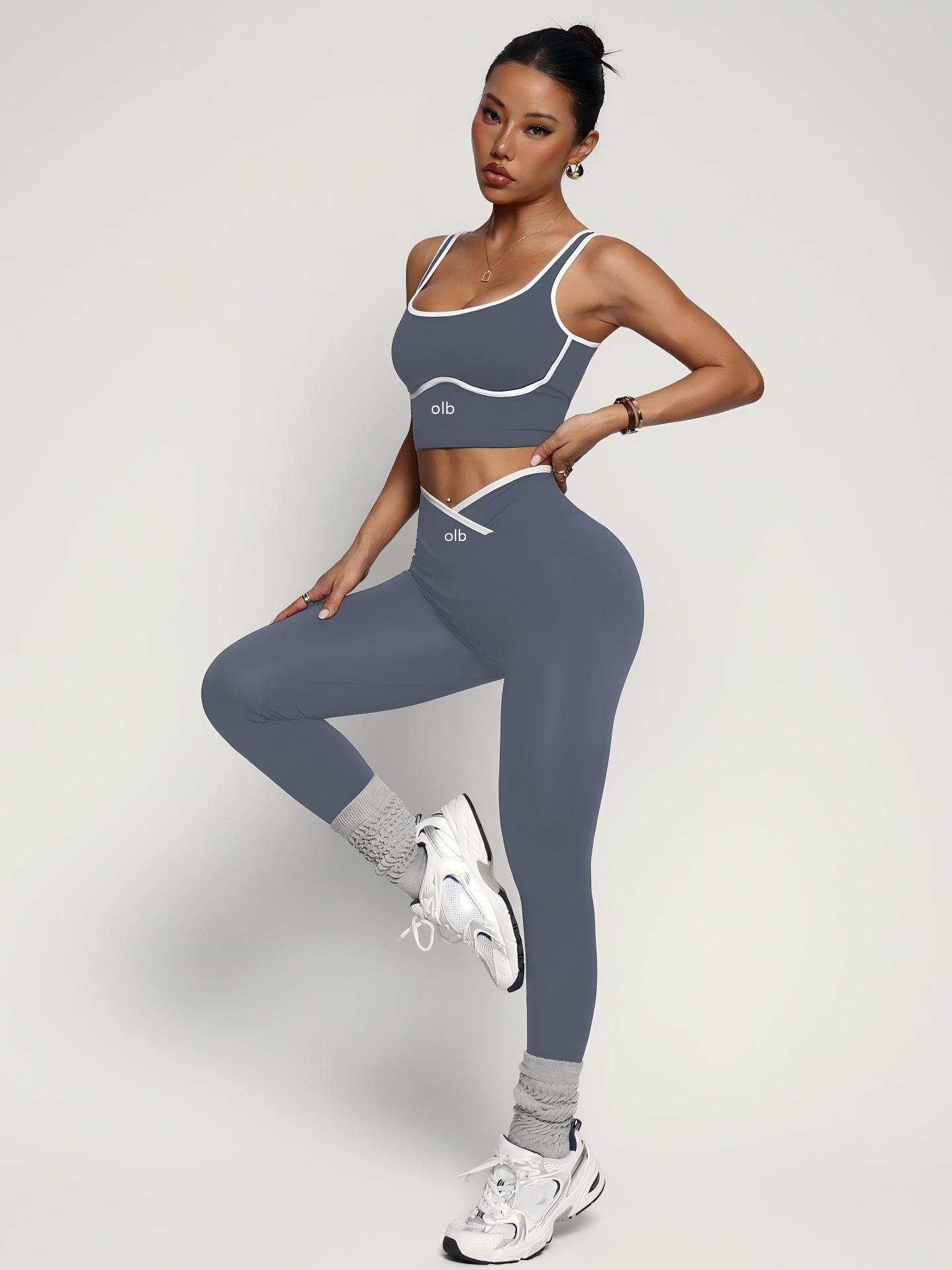 2ピースの新しいスポーツブラベストパンツフィットネススーツ、 - Yoga Fitness Kit のレビューと価格
