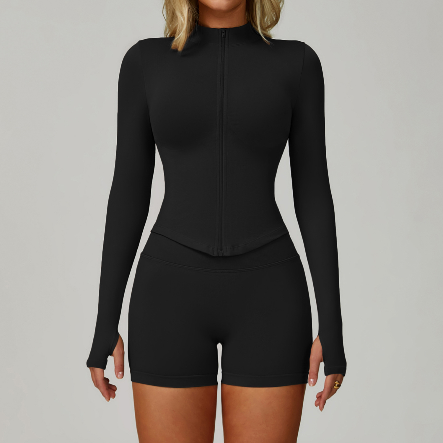 カスタムロゴ入り レディース シームレス タイト ヨガ 速乾 - Yoga Fitness Logo のレビューと価格