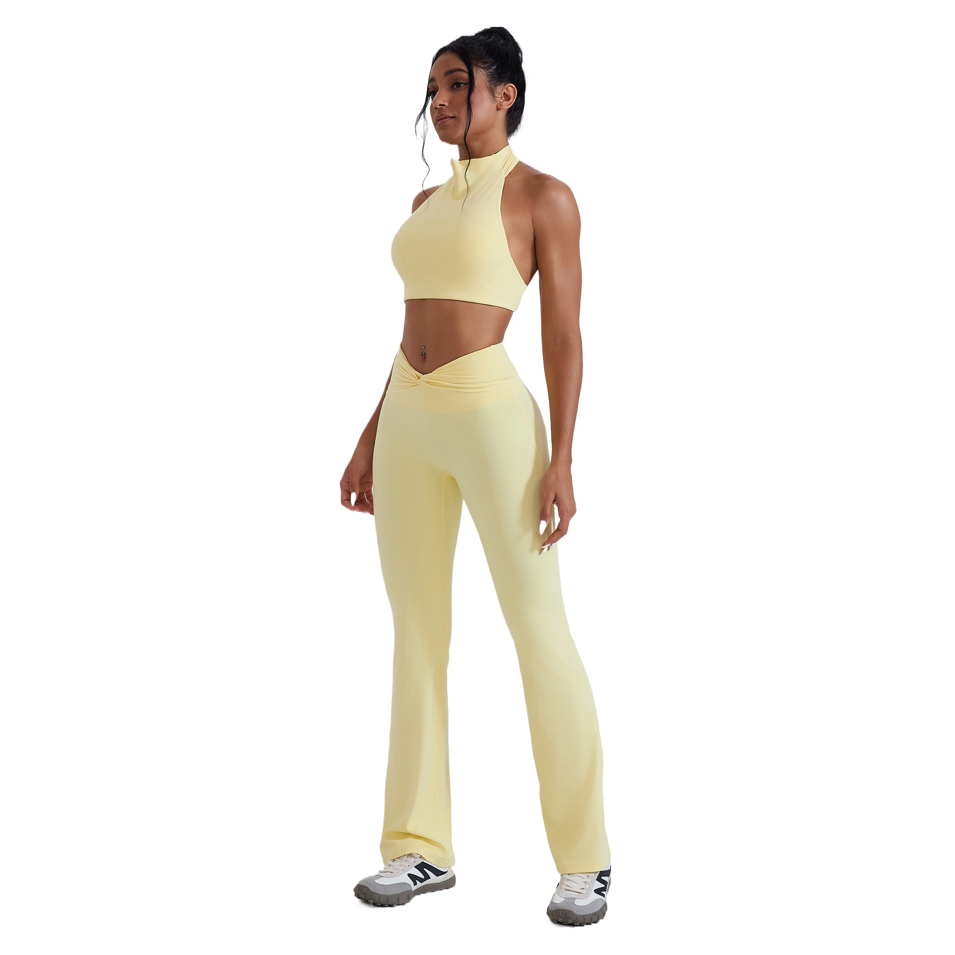 パーソナライズロゴ入りカスタムレディースビューティーバックタ - Yoga Fitness Logo のレビューと価格
