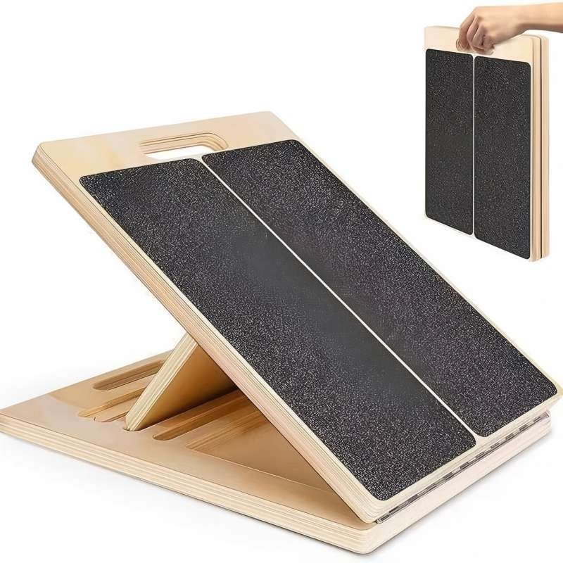 ポータブル木製調整可能なバランスボードホームふくらはぎストレ - Balance Board Fitness のレビューと価格