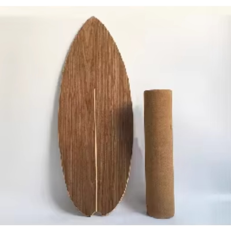 モダンで頑丈な木製サーフボードバランスボード、屋内/屋外の運 - Balance Board Fitness のレビューと価格