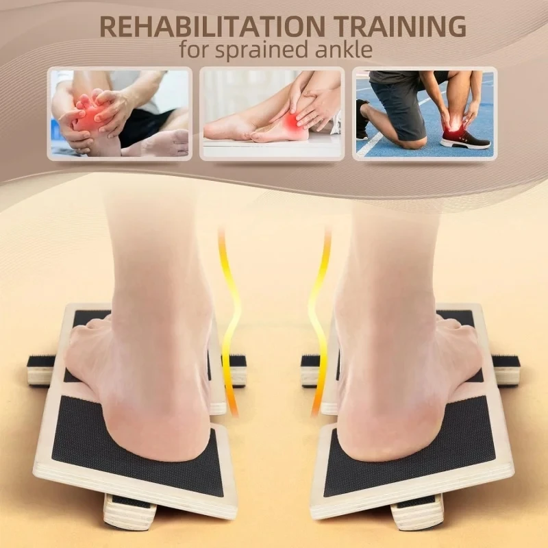 シングルフット木製バランスボード、フットトレーナー、バレエ、 - Balance Board Fitness のレビューと価格