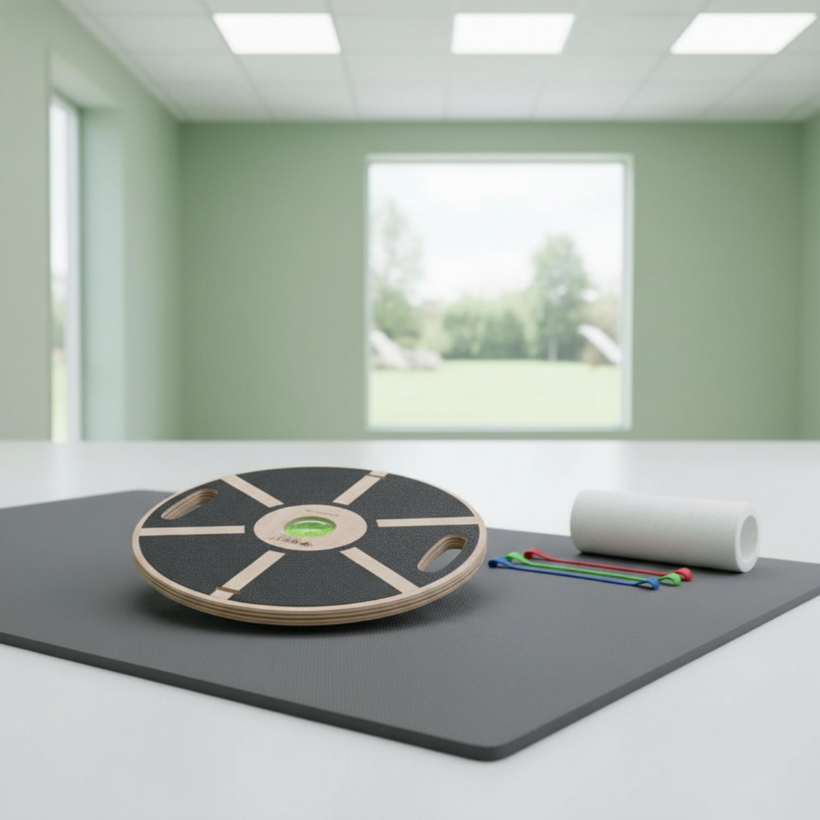 ホームフィットネス木製バランスボード ラウンドデザイン 多機 - Balance Board Fitness のレビューと価格