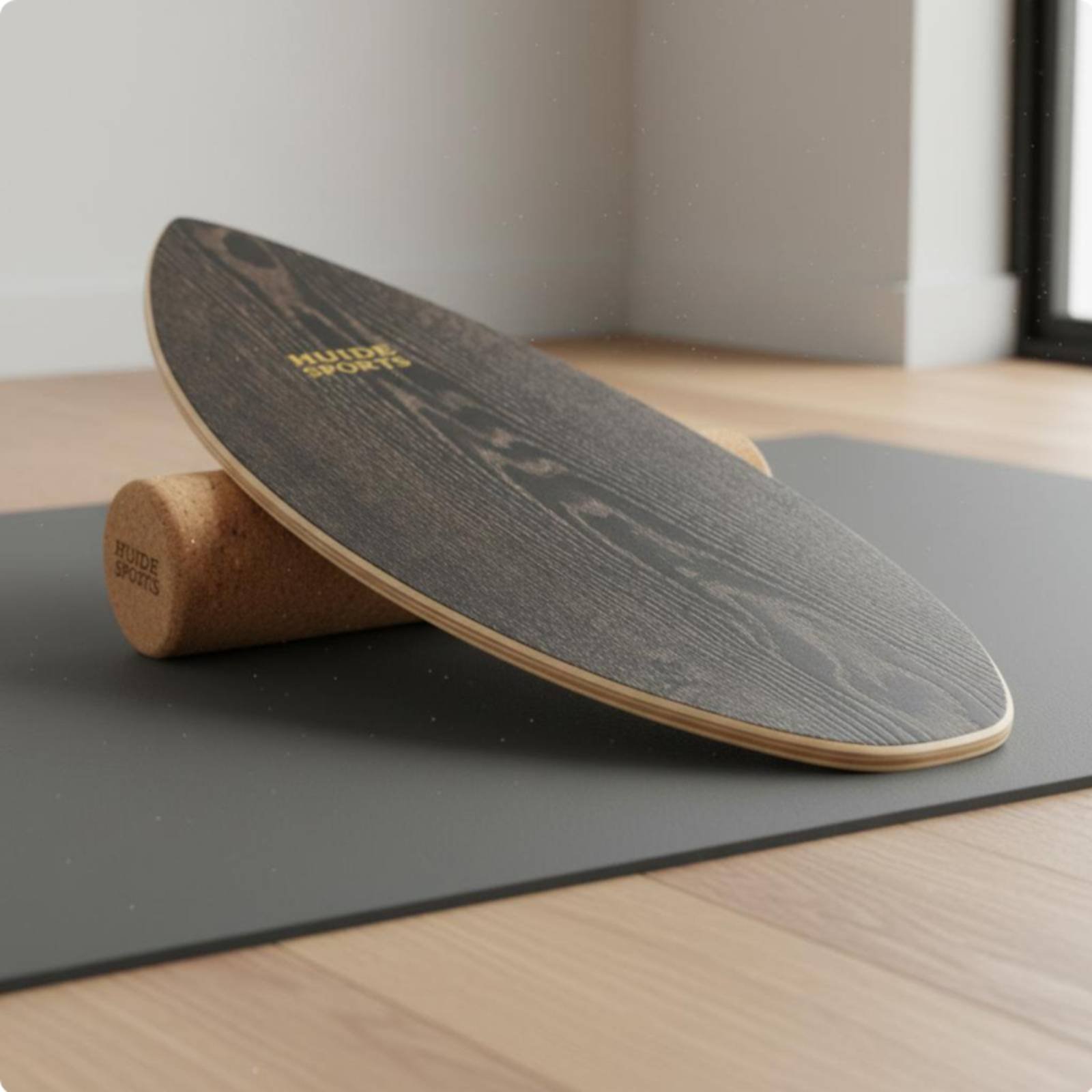 木製バランスボード 長持ちする木製構造 ウォールナット突板  - Balance Board Fitness のレビューと価格