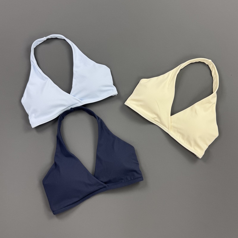 ジムトップ レディース ホルターネック スポーツブラ フロン - Yoga Mat For Fitness のレビューと価格