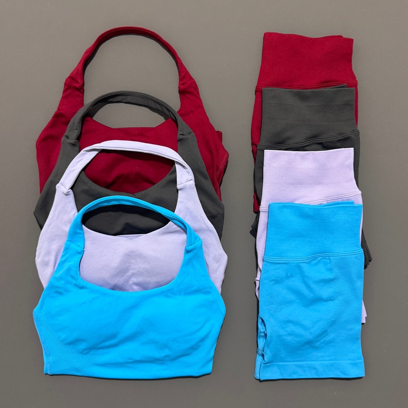 2ピース ヒステロ スポーツセット レディース ネックホルタ - Yoga Fitness Kit のレビューと価格