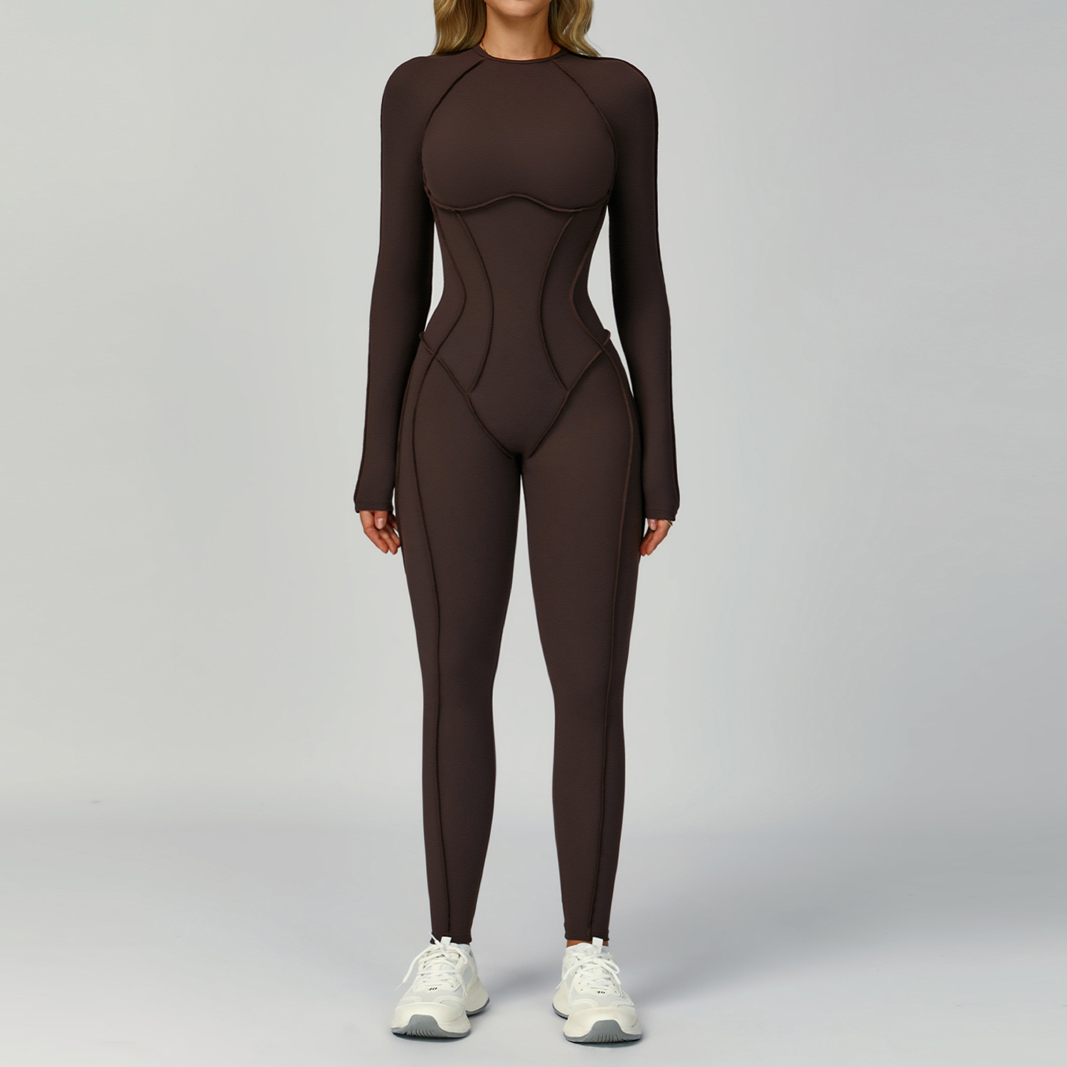 カスタムロゴ入りレディースヨガワンピース、背中開きヨガウェア - Yoga Fitness Logo のレビューと価格